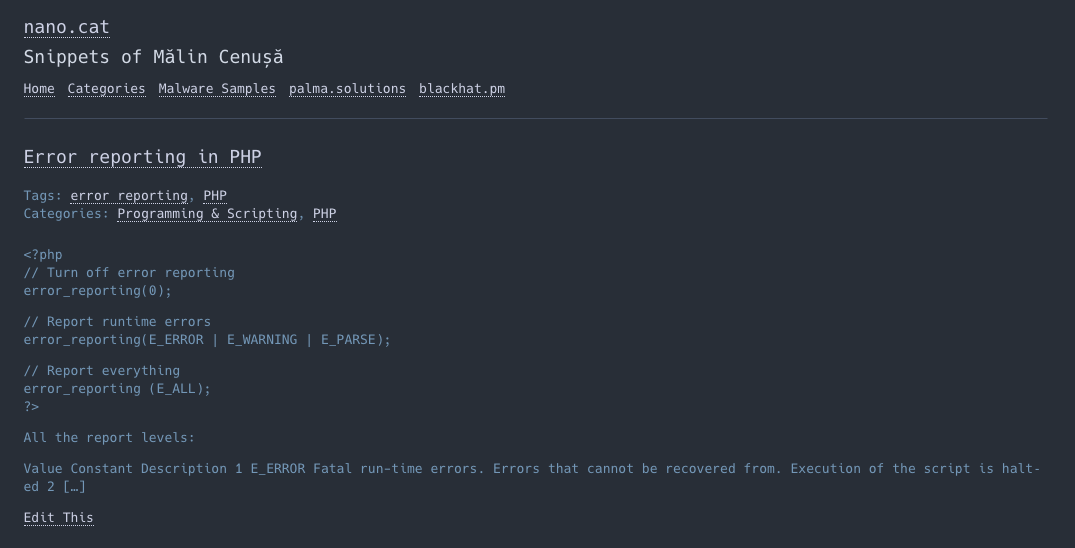A place for my snippets 4 Screenshot 2020 04 24 at 11.58.35